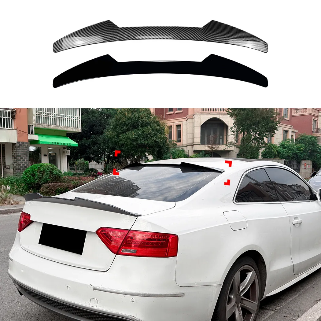 For Audi A5 8T Coupe 2007-2016 2Door Rear Roof Spoiler Tail Wing Cross Border Exterior Upgrade Modification car Accessories