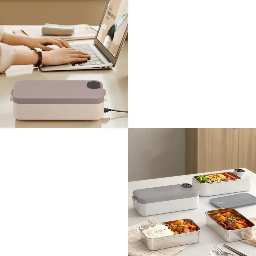Insulated Heating Stainless Steel Lunch Box for Warm Meals During Commutes