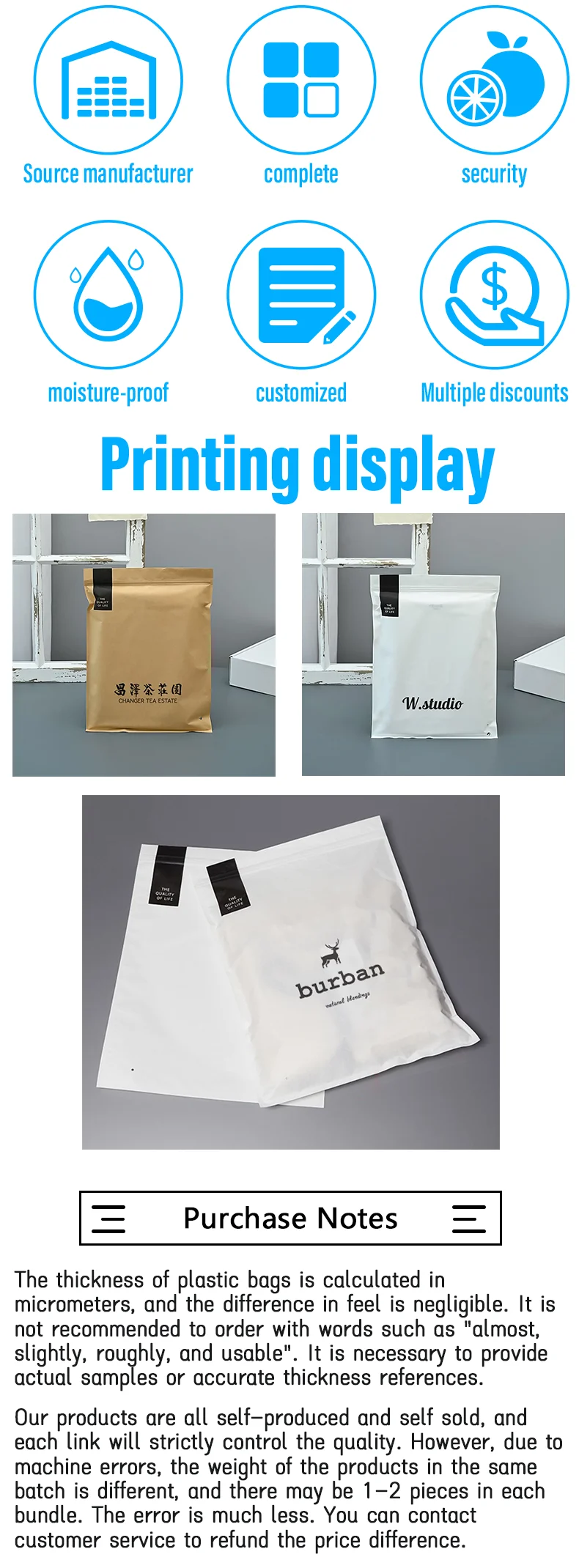 50 Stück umweltfreundliche, hochwertige Hemdverpackungsbeutel aus Kraftpapier, wasserdichte Versandbeutel, anpassbar mit Ihrem eigenen Markenlogo – Detail 4