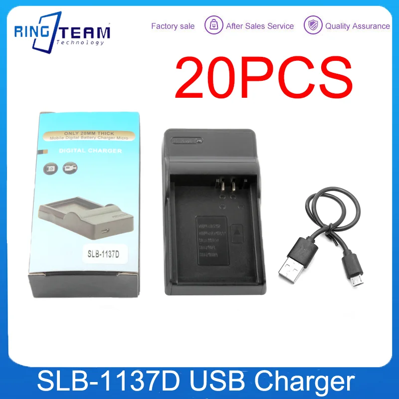

20PCS/LOTS SLB-1137D SLB 1137D Battery Camera Battery For Samsung L74 i80 NV1 NV24HD NV40 NV100HD TL34HD NV106 HD i85 i100