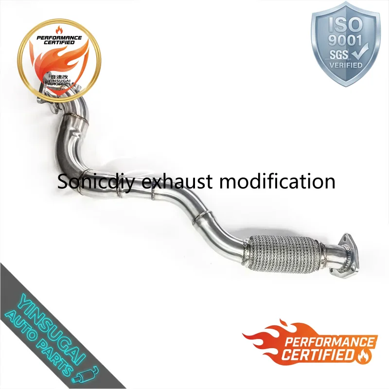 Superior Quality Catted Downpipe For Honda Jazz GE L15A 1.5L 2008-2013 SS304 Direct Replacement Racing Upgrade