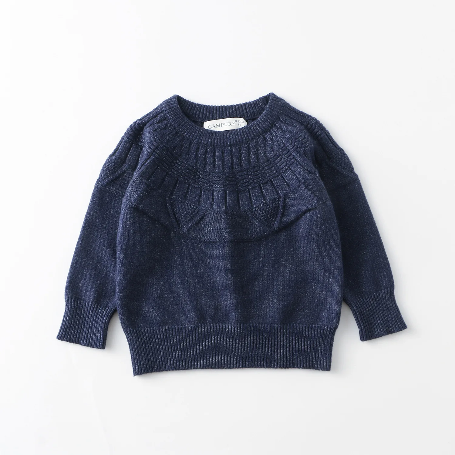 2026 Autumn Boys Clothes O Neck Knit Wear Brief Style Sweater for Girls Casual Kids Outfit