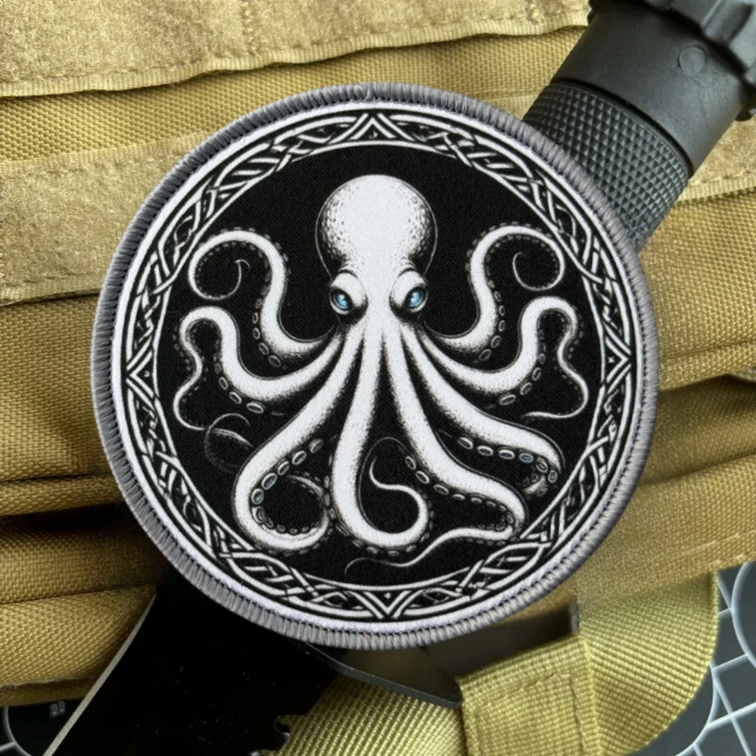 Tactical Octopus Patch for Clothing, Military Emblem