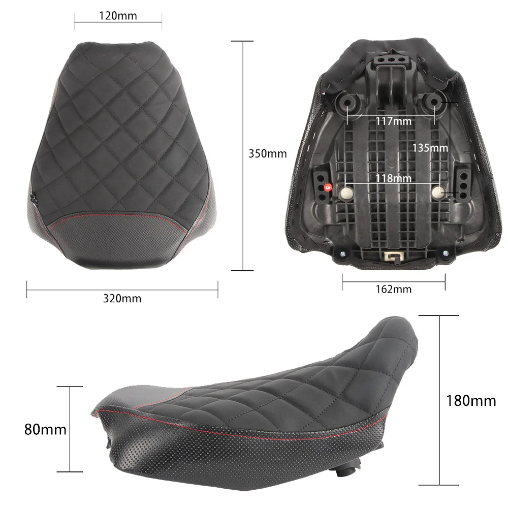 Cojín para asiento delantero y trasero de motocicleta Honda, almohadilla para asiento de pasajero, CB650R, CBR650R, CB/CBR 650 R, 2019, 2020, 2021, 2022, 2023