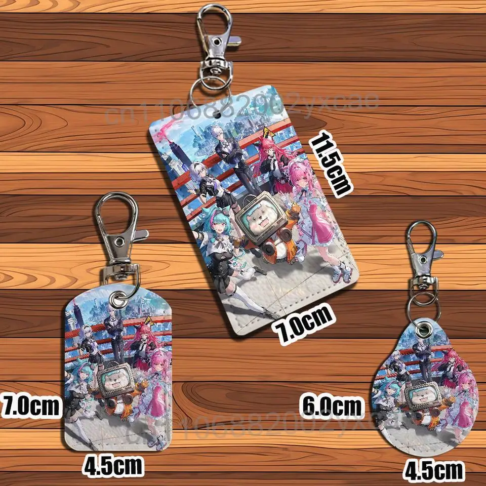 NTE game Neverness to Everness Rectangle ID Card Case Keychain