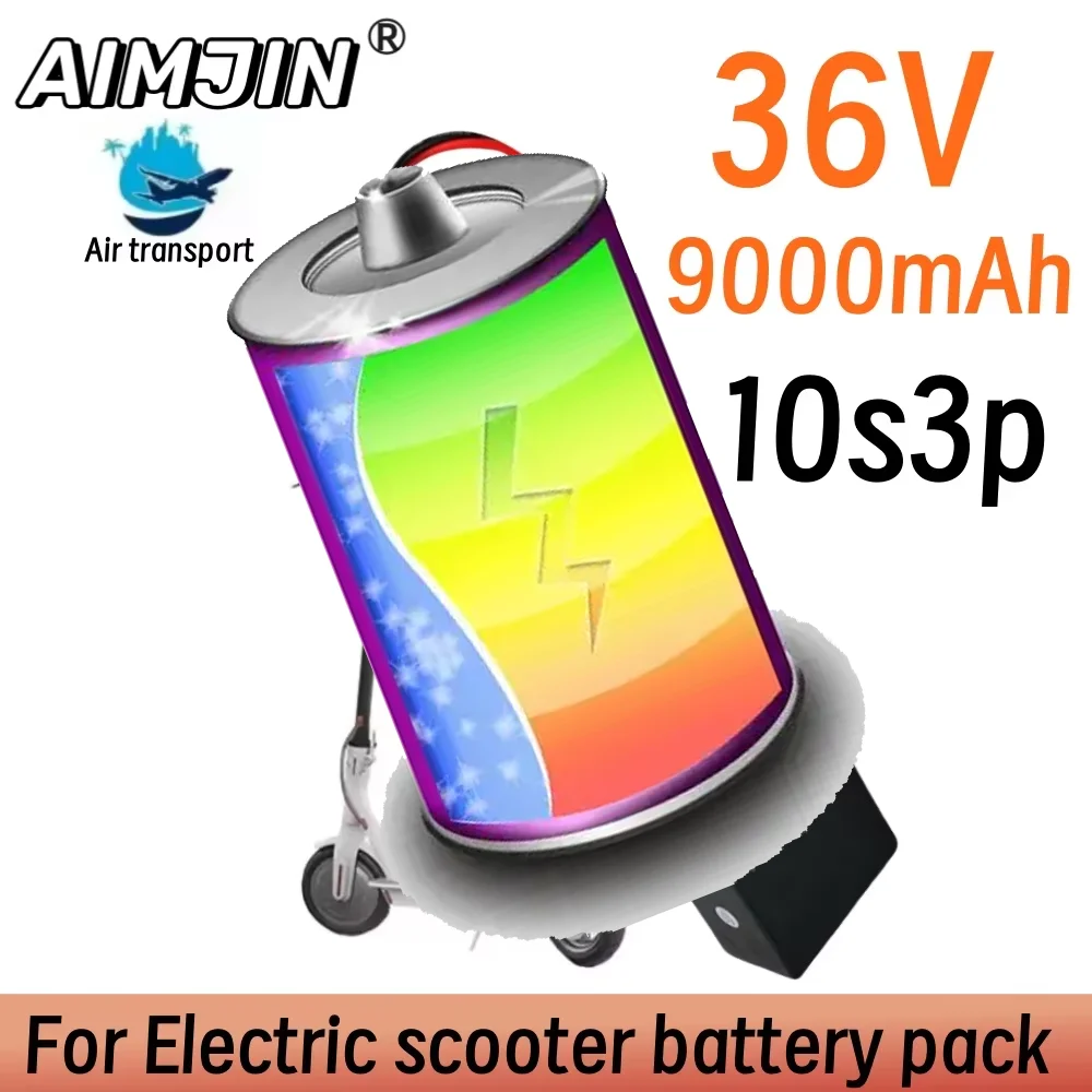 

18650 Battery 36V 9000mAh 10s3p Li-Ion battery pack 500W with Built-in BMS for KUGOO S1 S2 S3 Electric Scooters 10S3P