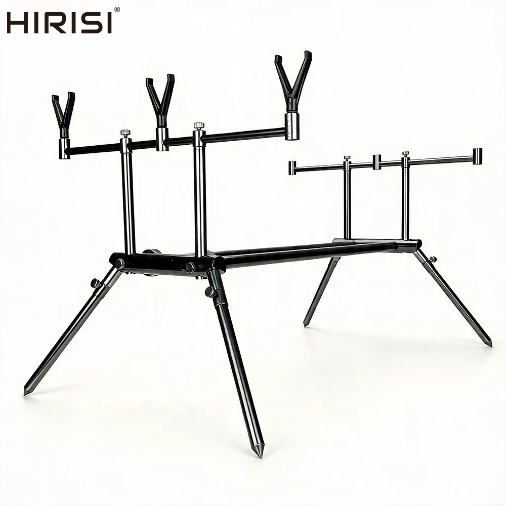 

Hirisi RP161 Carp Fishing Rod Pod Stand Adjustable Retractable Foldable Heavy Duty Pole Holder Angling Fishing Tackle Accessory