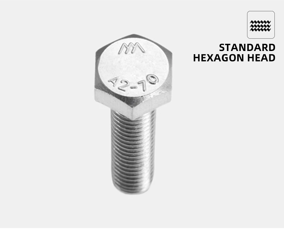 INOX Edelstahl Sechskantschraube DIN933 Vollgewinde Sechskant-Maschinenschraube SS304 SS316 Metrischer Befestiger M3 M4 M5 M6 M8 M10 M12 – Detail 3