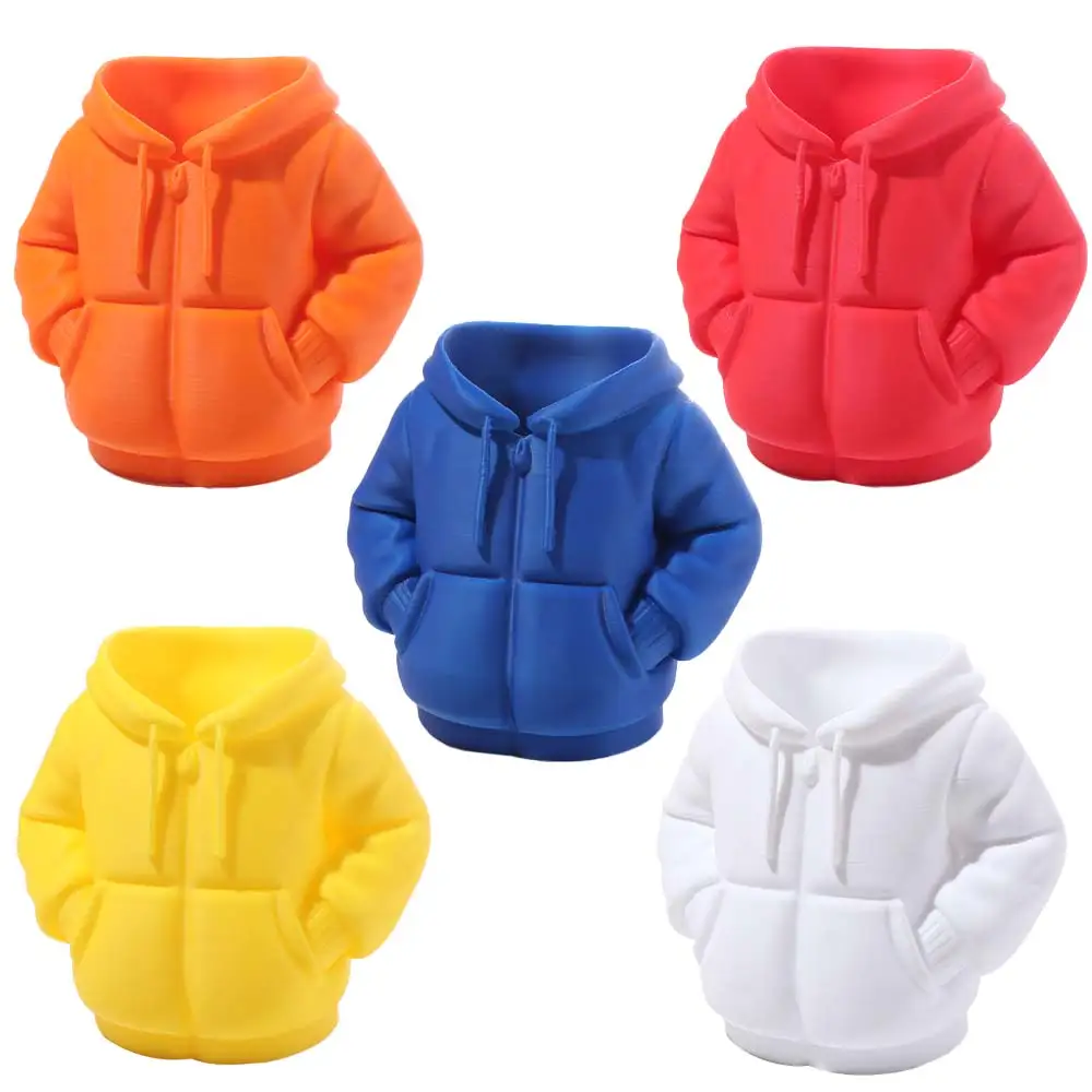 

Настольный держатель для ручек и карандашей в дизайне пуховика, пластиковый, с 3D-печатью, большой емкости, многофункциональный