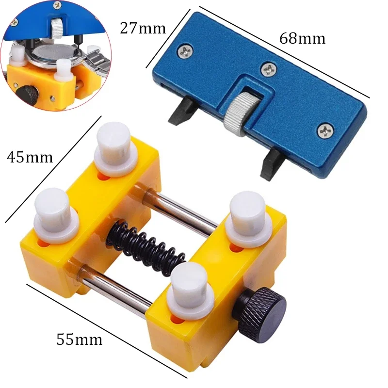 Repair Tool Set Adjustable Watch Opener Back Case Tool Press Closer Remover Wrench Screw Wrench Watch Battery Remover