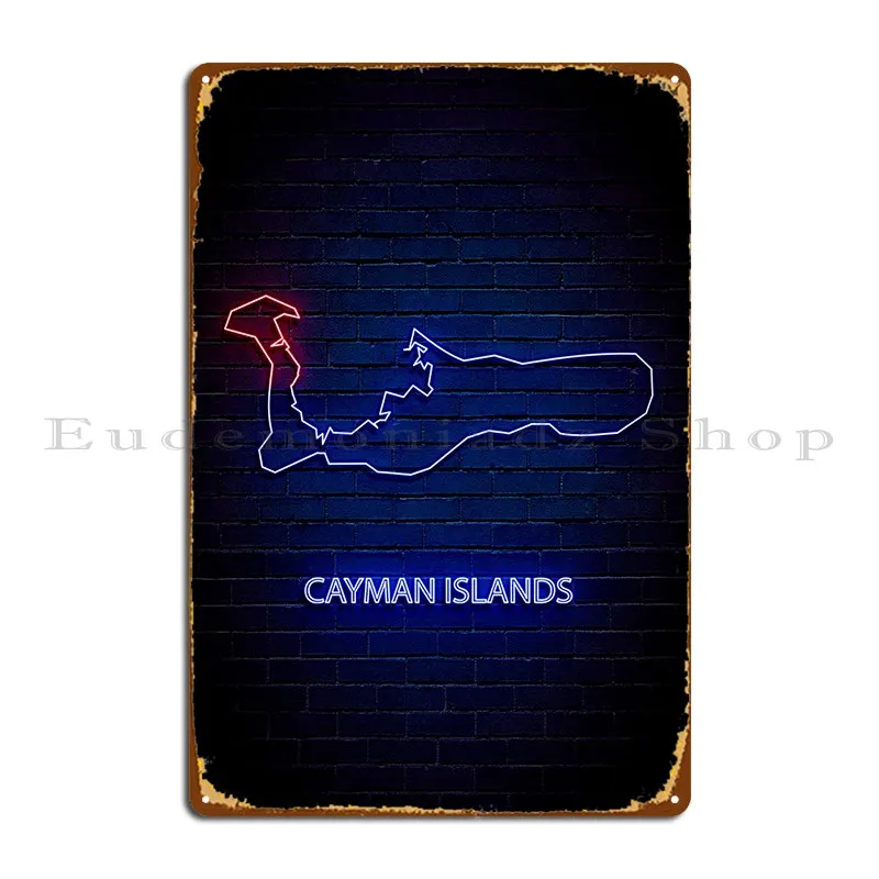 Cayman Islands Metal Sign Club Bar Party Plates Cinema Designing Wall Cave Tin Sign Poster