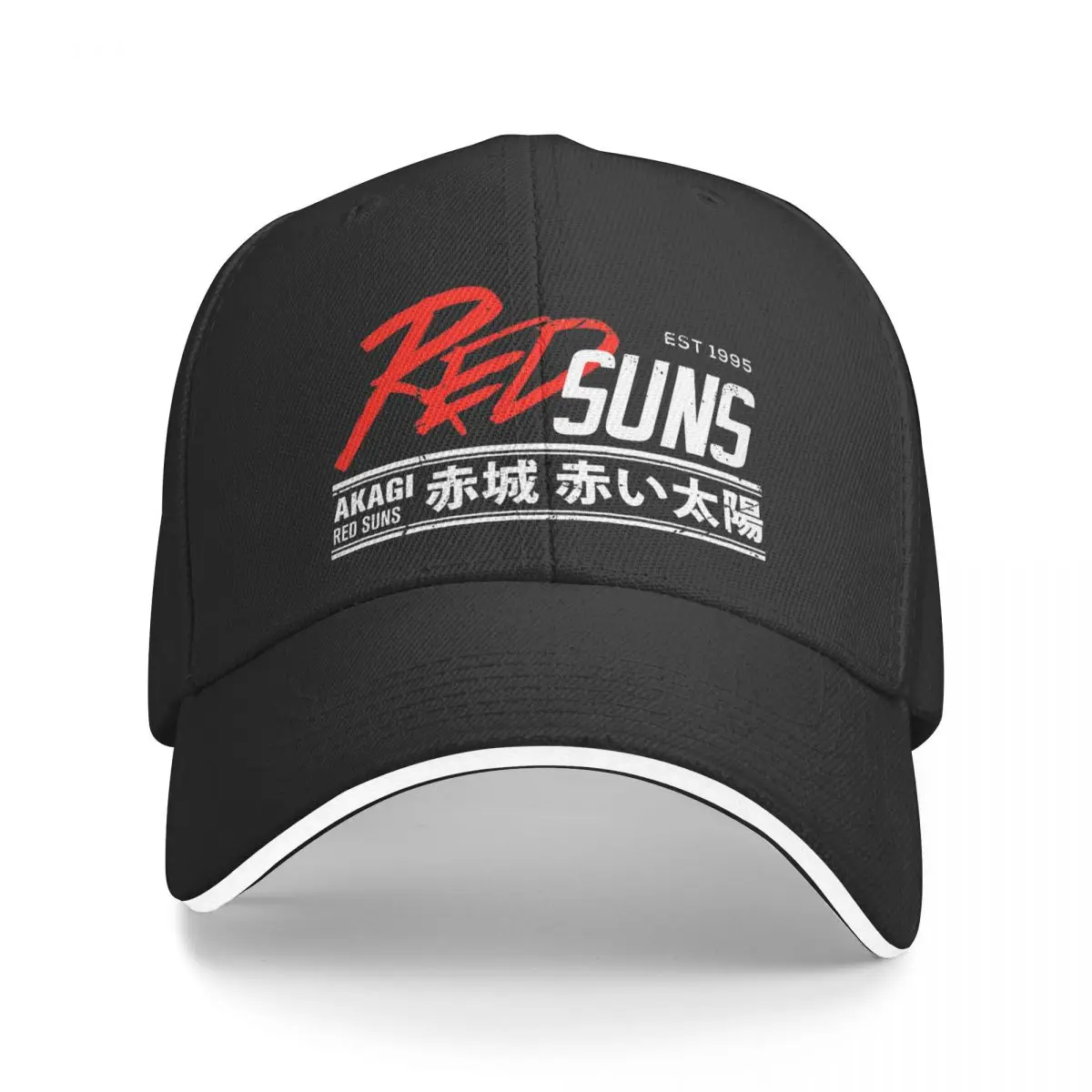 Redsuns Initial D White Baseball Cap Fashion Sandwich Caps Unisex Adjustable Hats Cap Outdoor