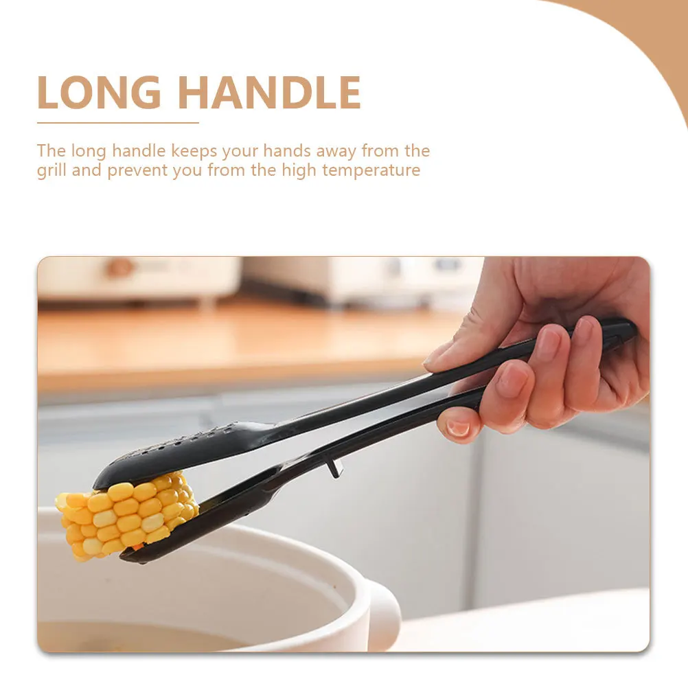

4 шт., многофункциональные зажимы, съемные щипцы для стейка с длинной ручкой, антипригарные щипцы для приготовления пищи для барбекю для гриля, сервировки еды, кухни