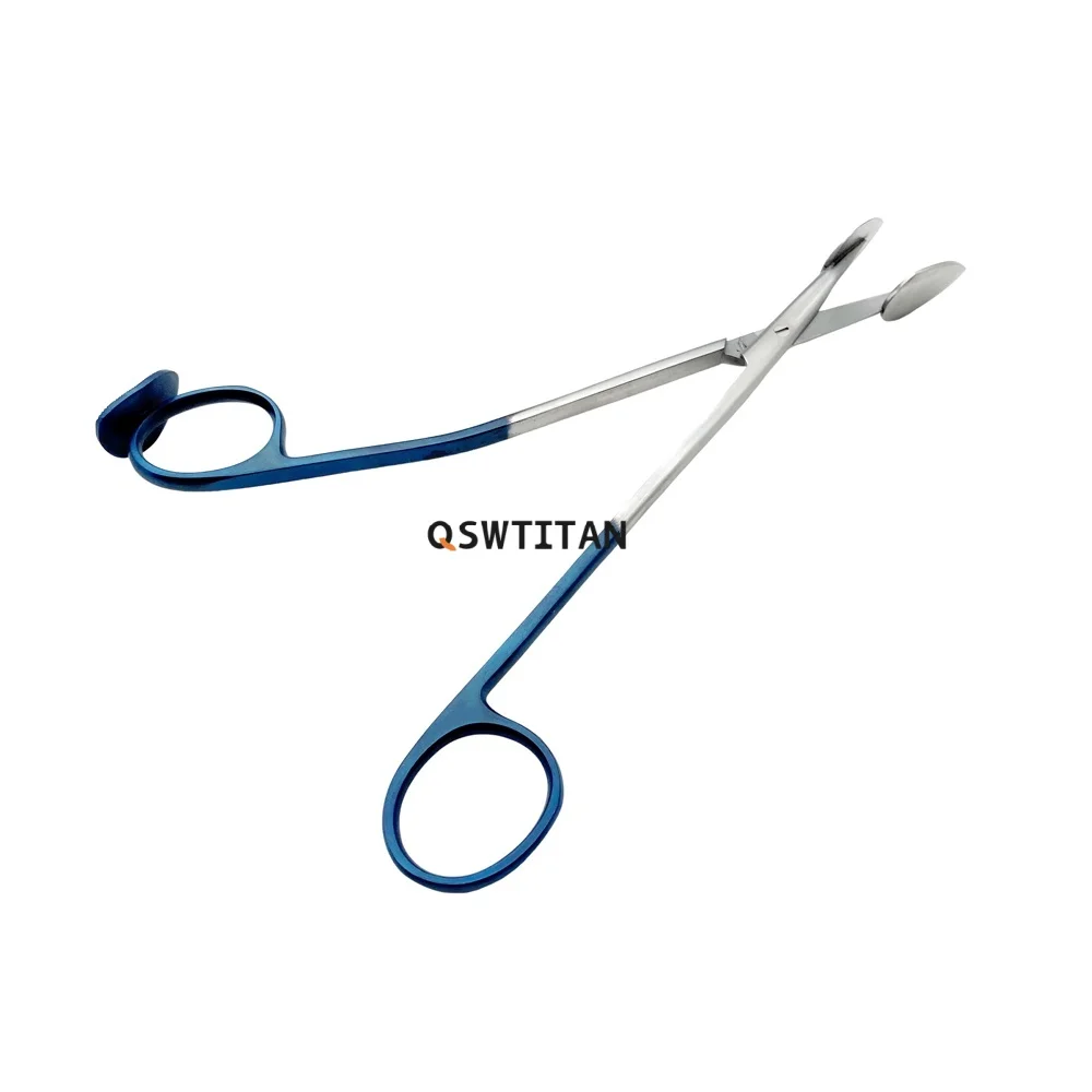 19cm Straight Trepsat Spoon Tip Separator Dissector Scissors for Plastic Surgery Precision Surgical Instruments