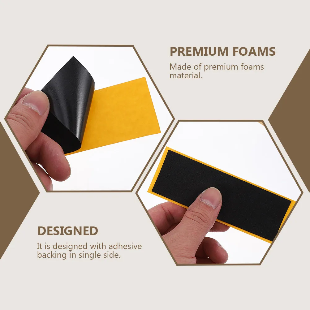 20Pcs Fingerboard Grip Tape Foam Adhesive Non-Slip for Mini Skateboard Cushioning Comfortable Easy to Apply Replacement Stickers