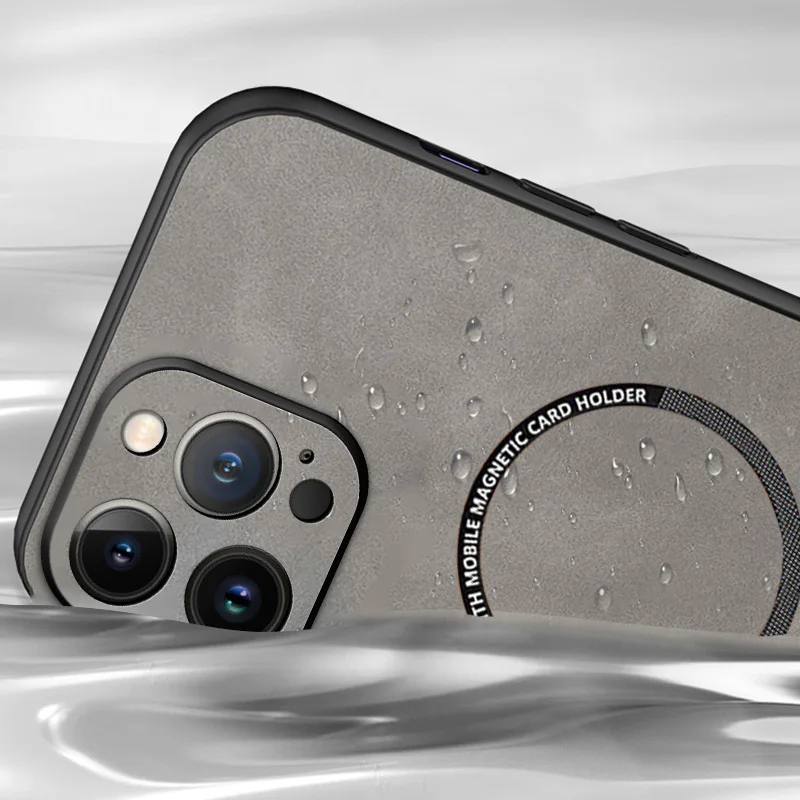 Vintage Magnetic Leather iPhone Case 3
