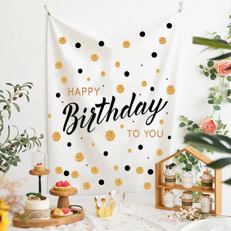 Compleanno appeso sfondo panno INS festa fotografia sfondo panno