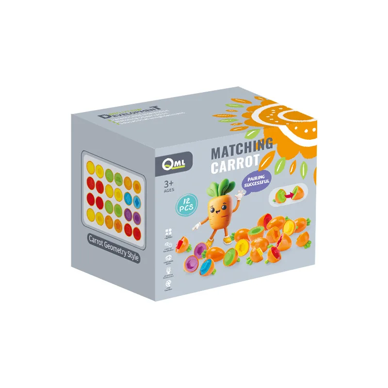 Bébé éducation précoce correspondant carotte oeuf intelligent bébé forme couleur Cognition enfants Puzzle jouet