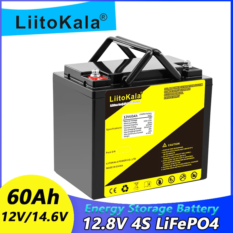 Liitokala 12v 100ah 150ah lifepo4 bateria 100ah 120ah 150ah campistas à prova dwaterproof água carrinho de golfe bateria fora de estrada fora da rede energia solar