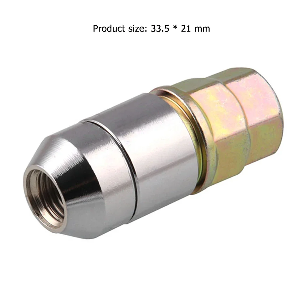 Car Wheel Lock Lug Nuts M12x1.5 Tire Wheel Lock Anti-Theft Screw Lug Nuts Iron Accessories Easy Installation