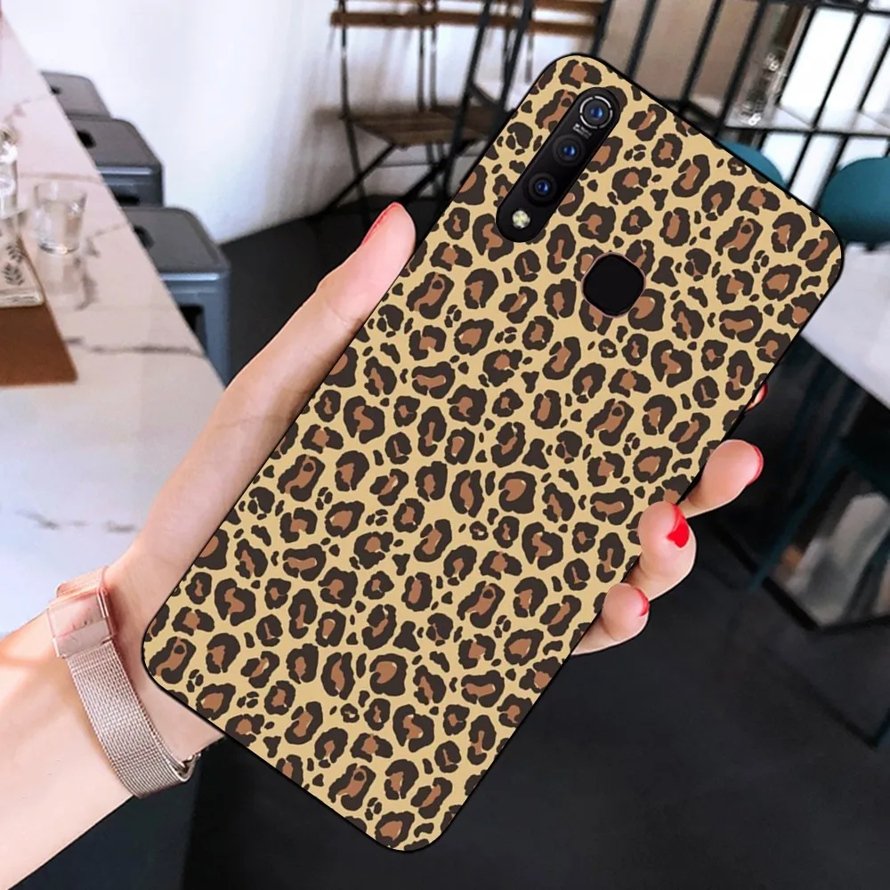 INS Brown Leopard Print Phone Case For Huawei Y9 6 7 5 Prime Enjoy 7s 7 8 plus 7a 9e 9plus 8E Lite Psmart Shell