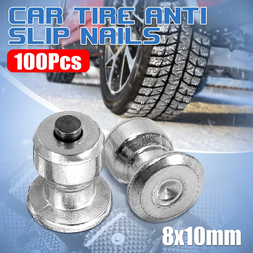 

100/200/500pcs Car Tire Bolt Tire Screw Snow Nail Tire Sled Winter Anti-Skid Nail for AutoTruck Motorcycle Wheel Tyre Snow Spike