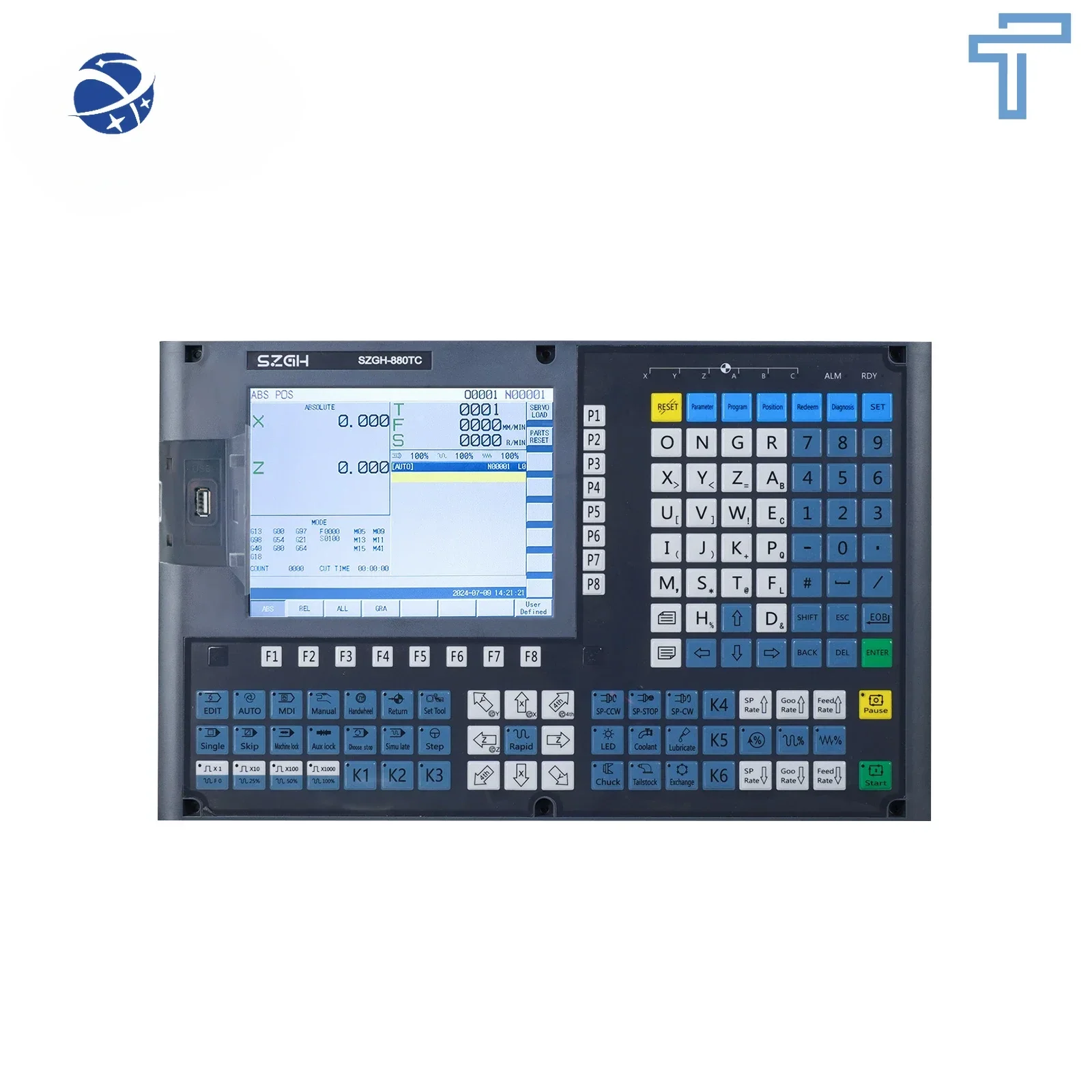 

Factory price Szgh High Quality 4 Axis Cnc SZGH-Lathe Machine Controller For Lathe And Turning Center Controller