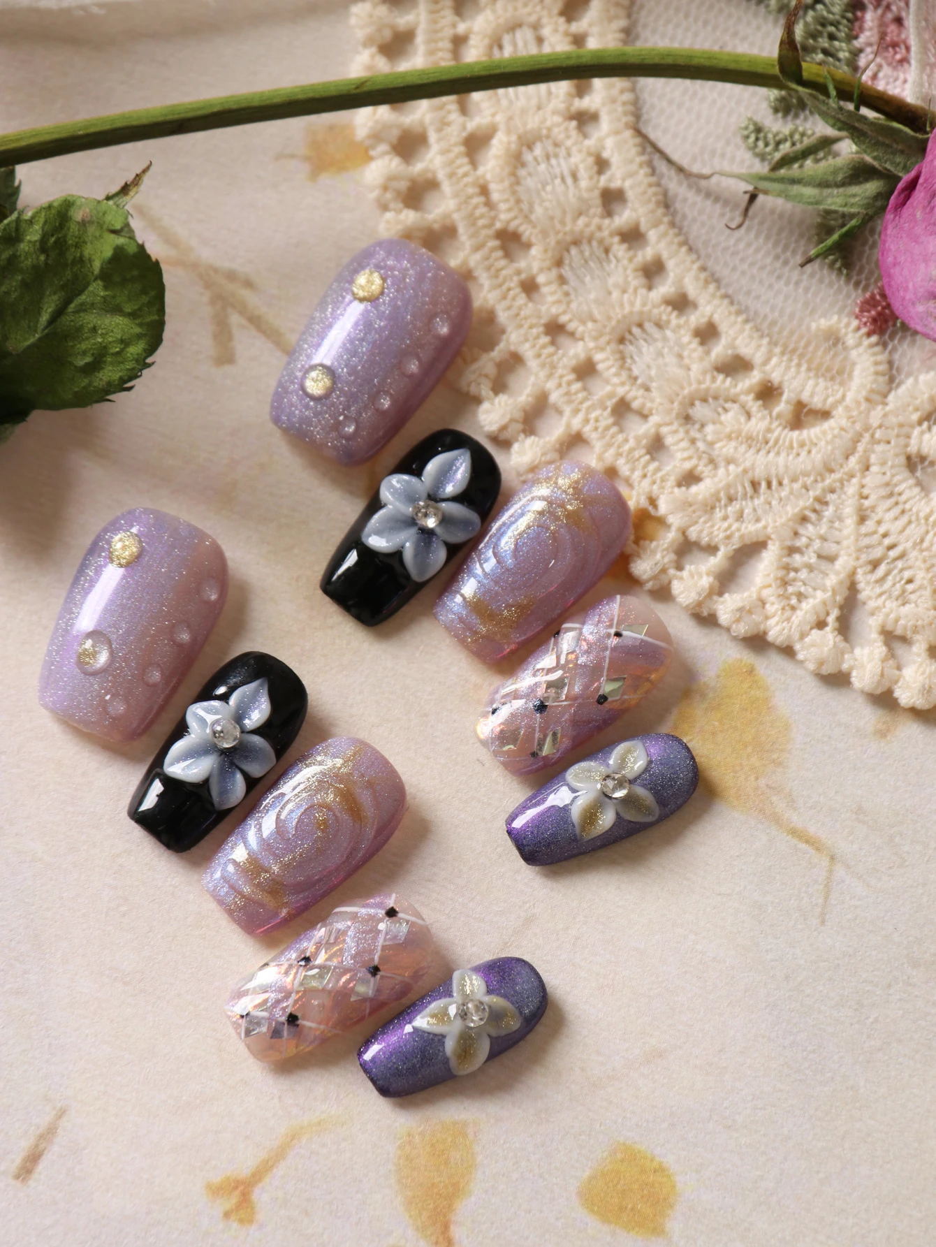 10Pcs Acrylic Press…