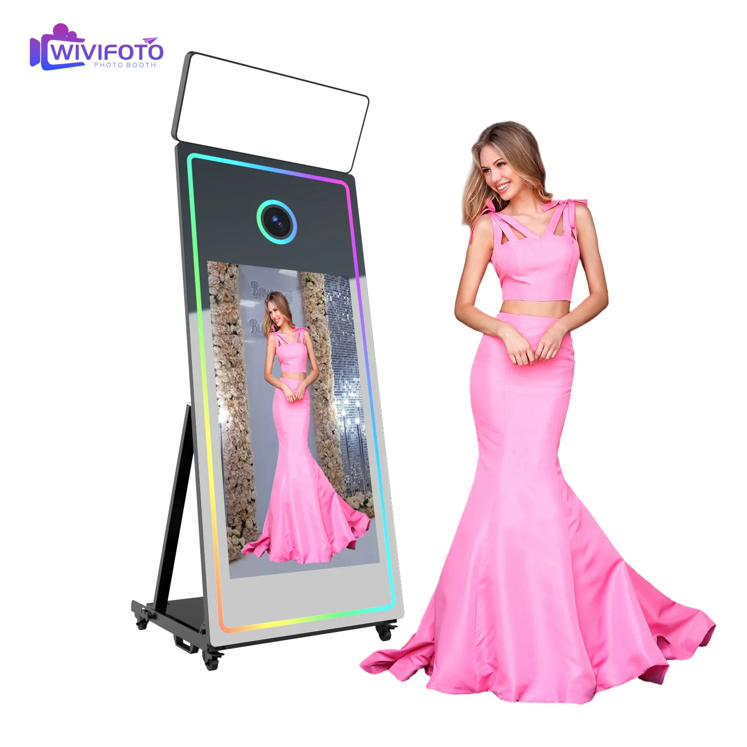 

Wholesale Price Instant Magic Photobooth Machine Interactive Party Selfie Photo Mirror Booth With Camera Printer Software