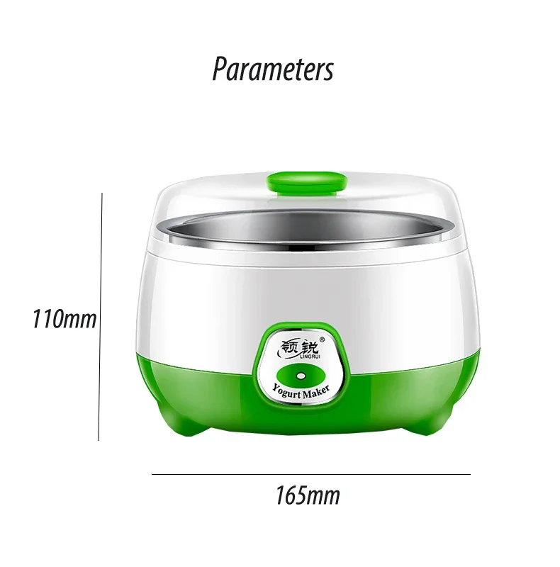 1L elektryczny Mini maszyna do produkcji jogurtu automatyczny wielofunkcyjny domowy ekspres do wino ryżowe DIY jogurt i Natto maszyna do fermentacji