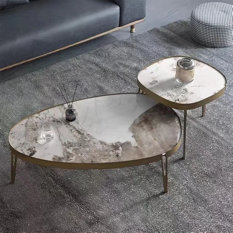 Vintage Industrie Loft Stil Retro Chic Bronze gebürstet Mitte Couch tisch Akzent Tisch für Wohnzimmer möbel