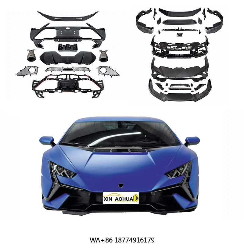 

Высококачественный комплект кузова, передние и задние бамперы для модернизированного Tecnica Style 2014-23HuracanLP580&LP610&EVO