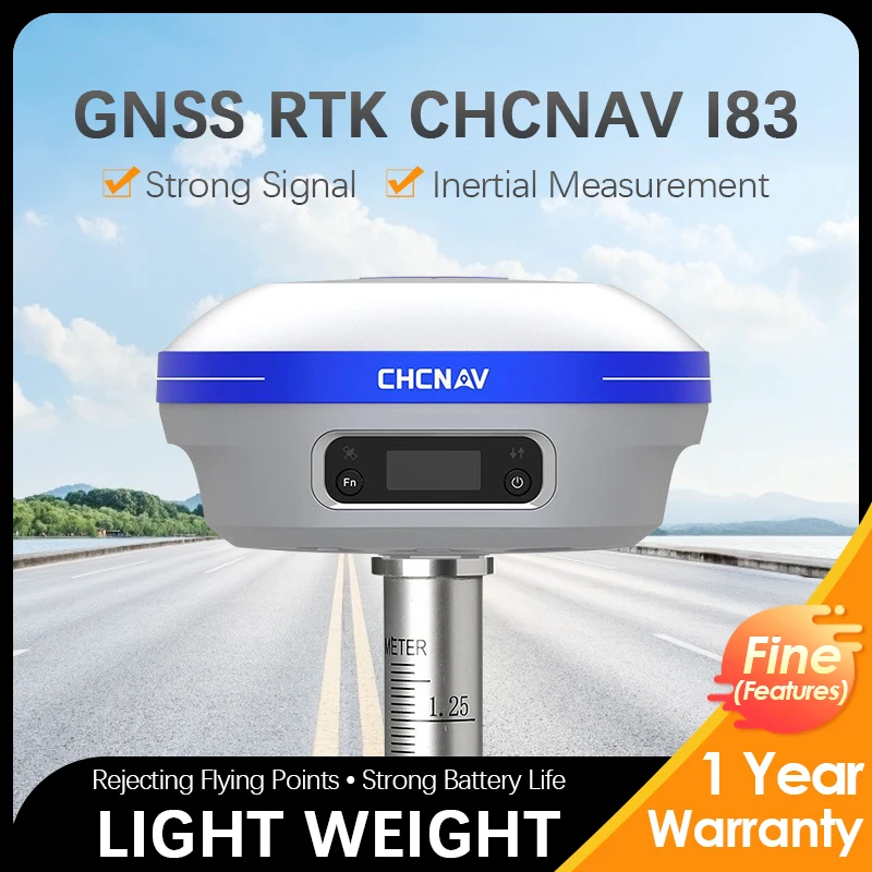 GNSS RTK GPS Base And Rover Complete Set 1408 Channels CHCNAV I83 Rtk Receiver Road AI Survey Instrument