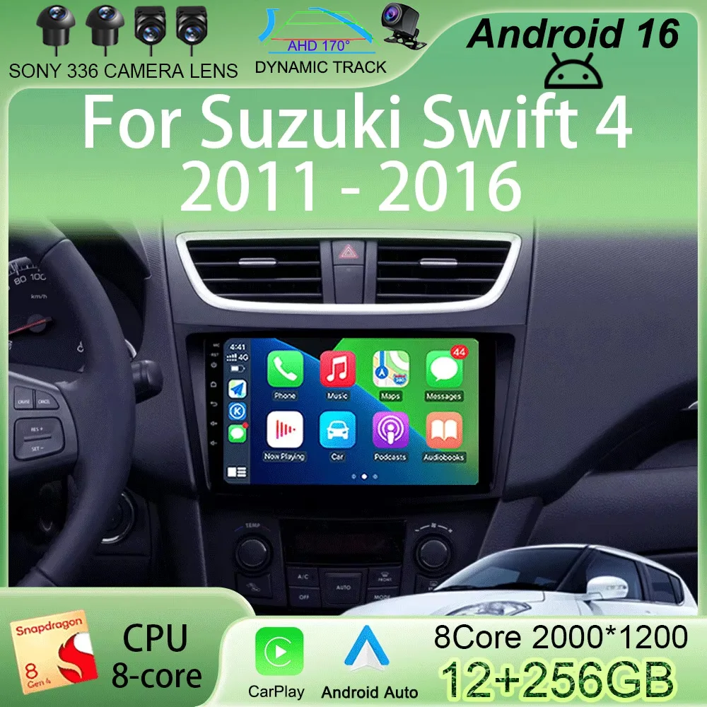 Android 16 Car Radio Stereo For Suzuki Swift 4 2011 2012 2013 2014 -2016 Multimedia Video Player 2 Din Auto Audio G Stereo Audio