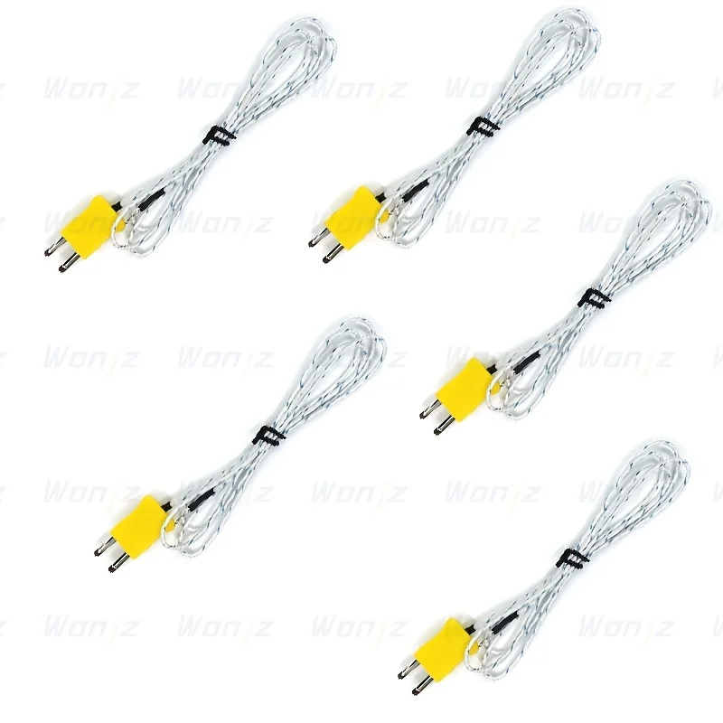 2pcs/5pcs 1M K-Type Mini-Connector Thermocouple Temperature 
