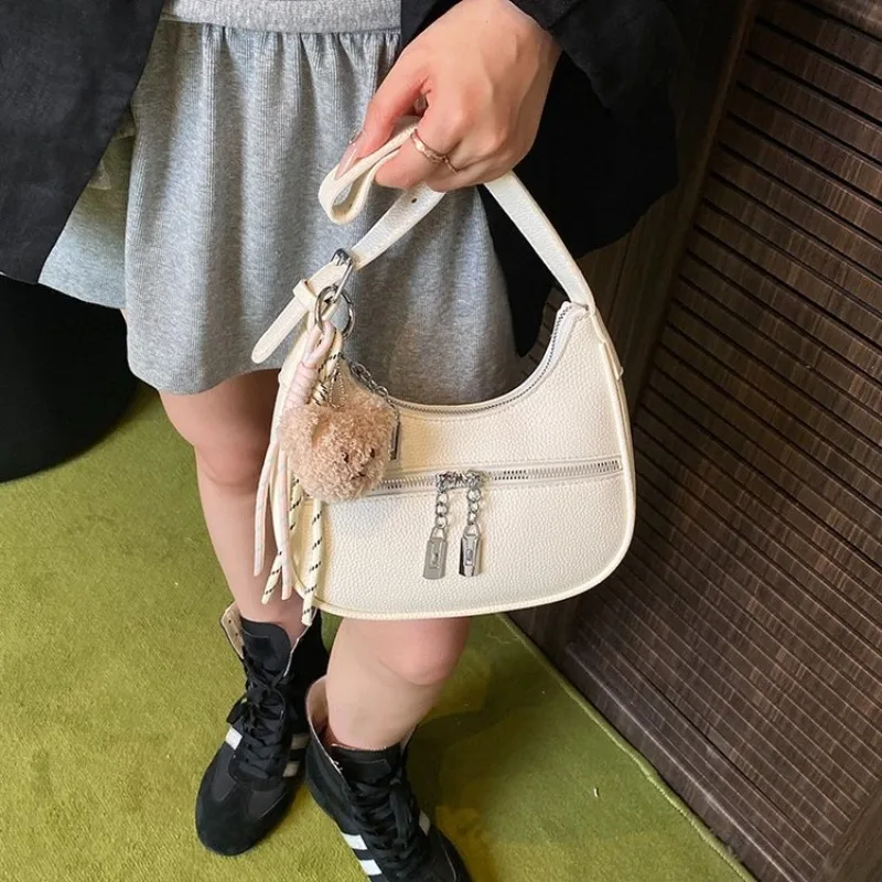 

Casual Simple Diaper Bag Women's Leather Tote Luxury Crossbody Bag Vintage Minimalist Designer Large Capacity Stylish