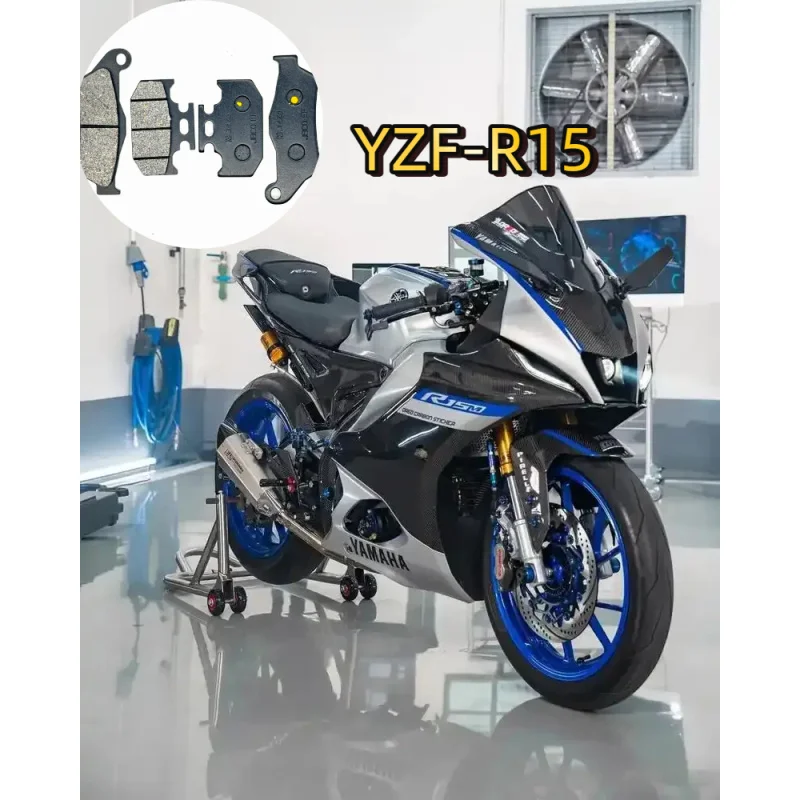 

Motorcycle Front Rear Brake Pads for YAMAHA YZF-R15 V2 18-20 YZF-R15 V3 18-21 YZF-R15 ABS 22-23 ABS B9E1/2 INDIA 19-21 YZFR15