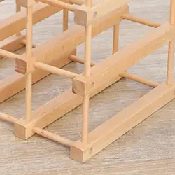 Wine Rack for 12 Bottles Space-saving Wine Rack Stackable Wooden Wine Rack for Diy Assembly Modular Storage for Countertop