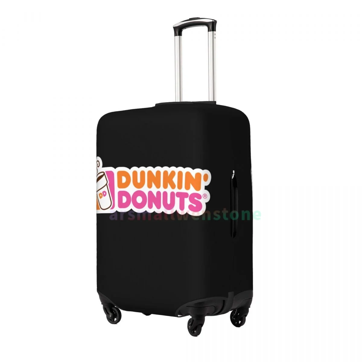 Dunkin Donuts Logo Luggage Cover Suitcase Protector Thicken Elasticity Dust Covered Anti-scratch Protective Case 18-32 Inch