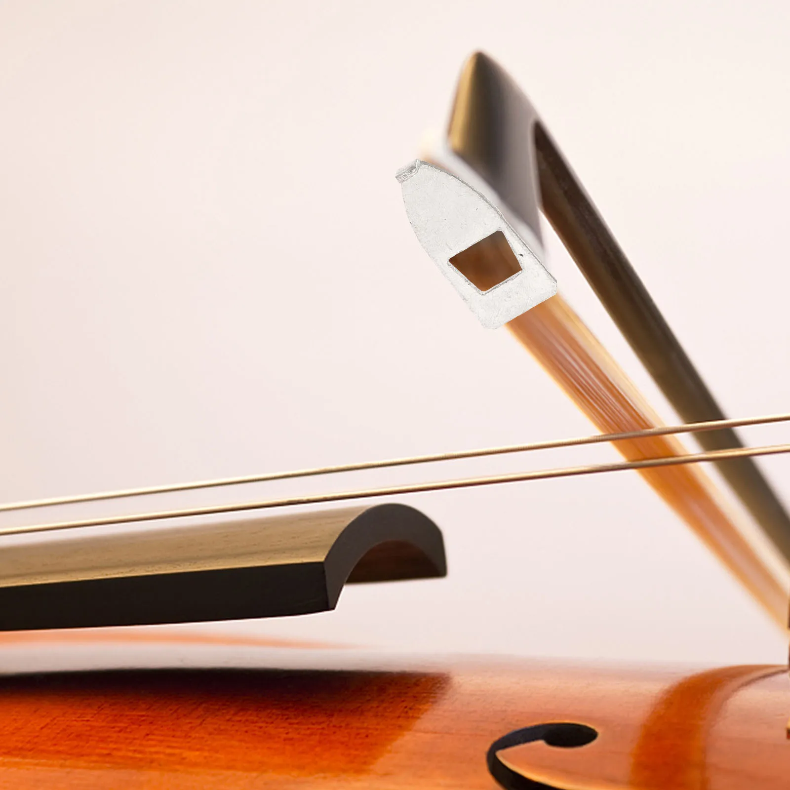 

2Pcs Violin Bow Tips Metal Replacement Parts for Stringed Instruments Durable Smooth Long Service Life Easy to Install