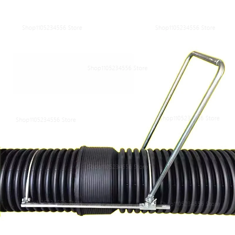 Double wall corrugated pipe tensioner installation artifact universal connector installation tool manual docking pipeline