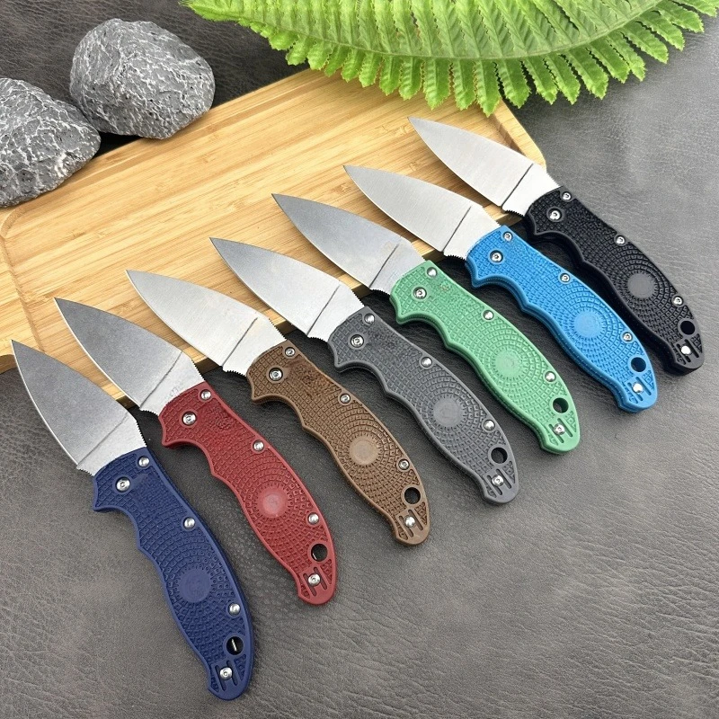 C101 multi-color nylon fiber handle folding knife Outdoor tactical military hunting knife multi-purpose EDC tool Men's gift