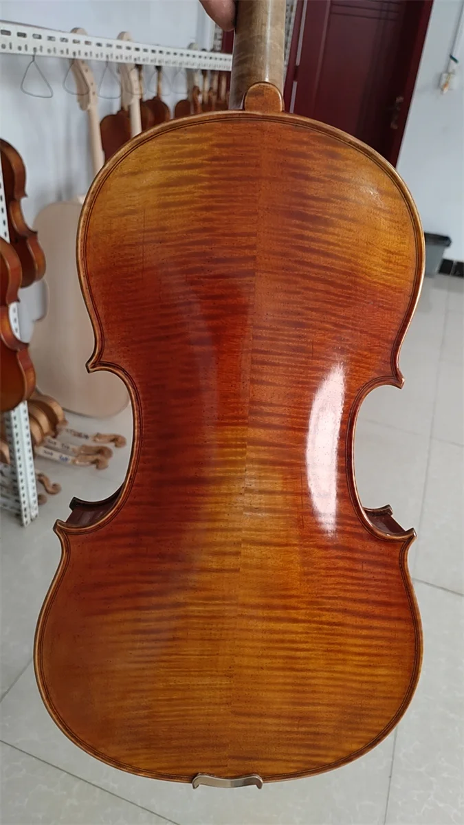 Professional Oil Varnished Hand Made 16.5 Viola Cкрипка كمان Ammoon аксессуары для скрипки Violin Case&Bow violin accessories