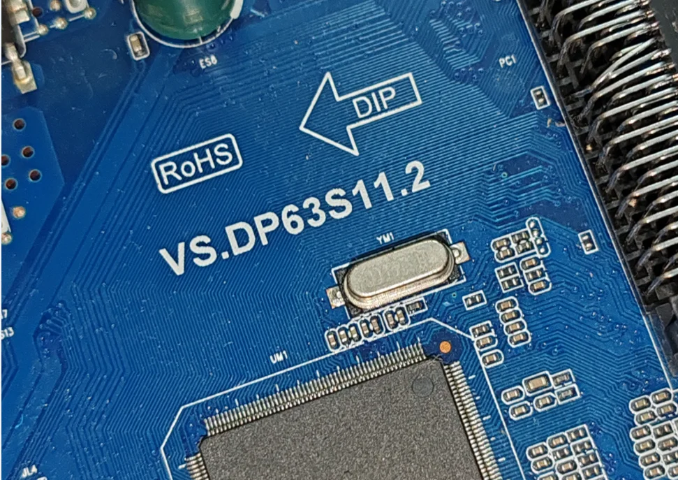 ¡Envío gratis! VS.DP63S11.2 placa base de TV tres en uno probada bien, 35-65v 600ma
