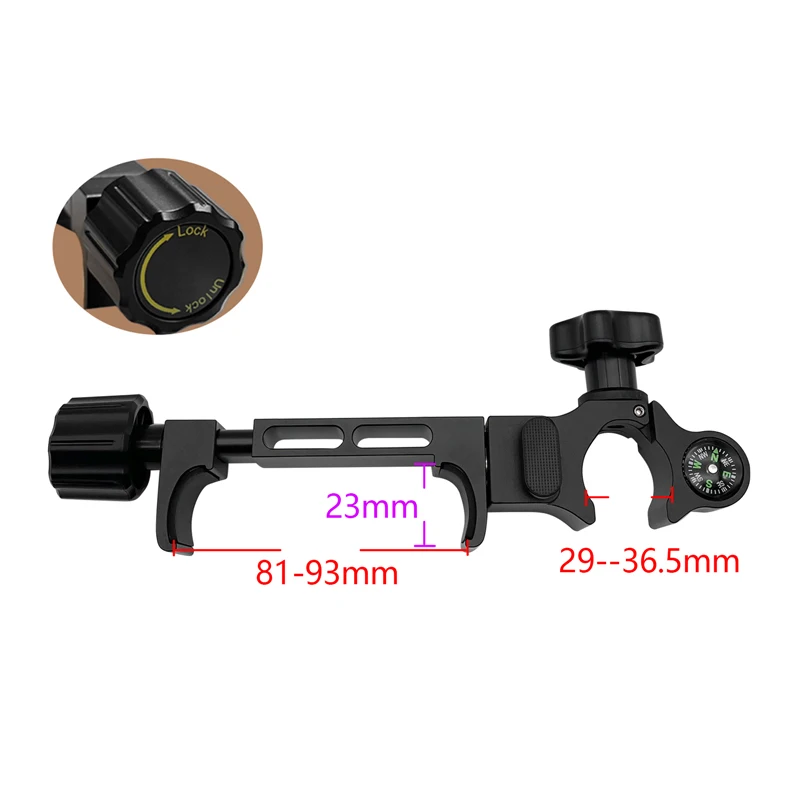 New Upgrade Corrosion Resistant GNSS GPS Pole Clamp With Compass &Open Data Collector Cradle Pole Holder Mount Instrument Part