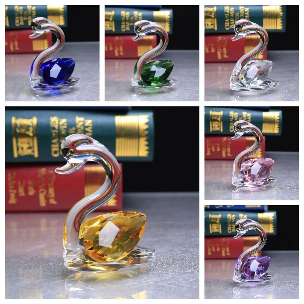 

Beautiful Crafts Crystal Swan Gift Mini Little Swan Ornament Elegant Creative Swan Statue Living Room
