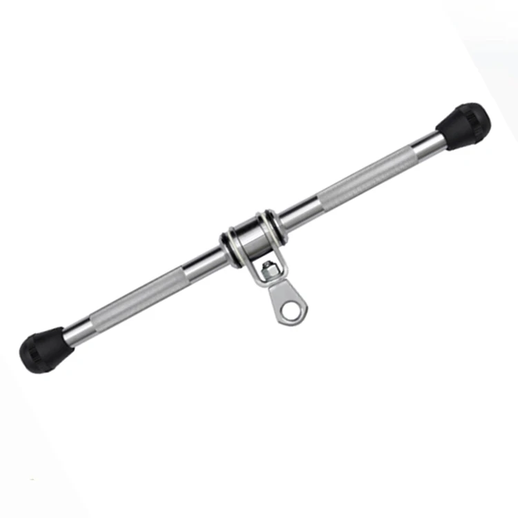 

Heavy-Duty Lat Pulldown Bar - Steel Cable Attachment with Non-Slip Rubber Grips for Gym/Home Strength Trainingpromote sales