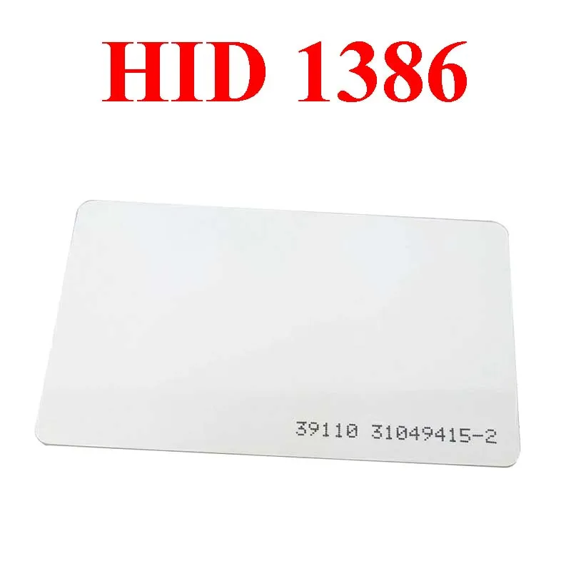 5/10Pcs HID Corporation 1386 ISOProx II PVC Gloss Finish Imageable Proximity Access Card 125KHz 26Bit Thin Card Tag Rewritable