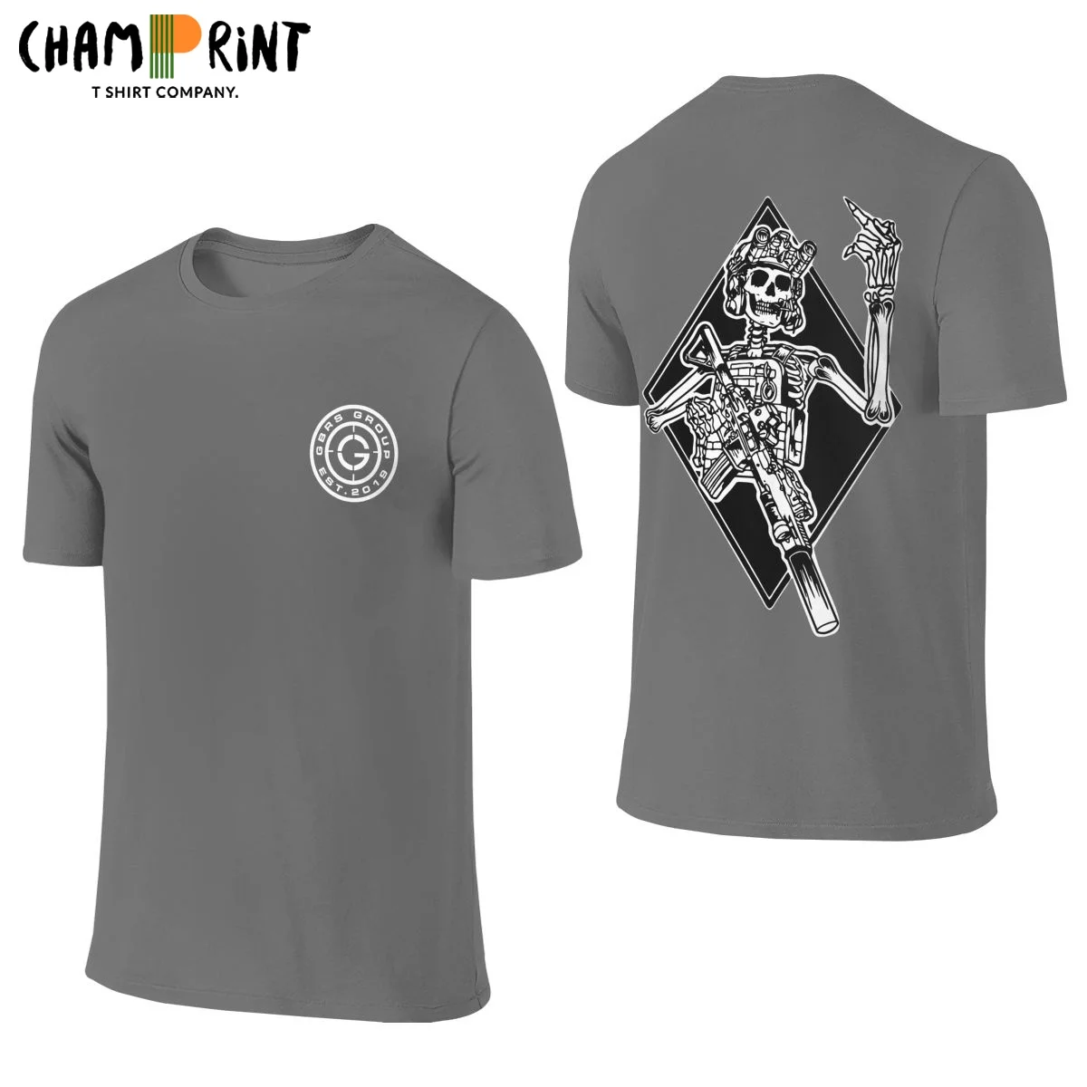 GBRS Forward Observations Group Front Back Two Sides T Shirt for Men Cotton Crazy T-Shirts Tees Short Sleeve Clothes Unique