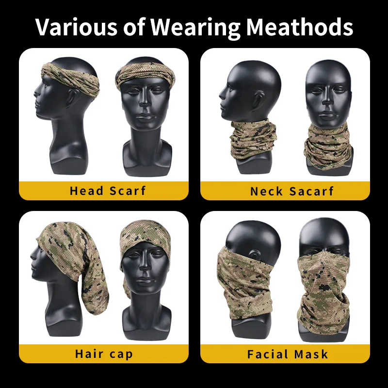 CADPAT MT Camouflage for Tactical Face Mask Summer Outdoor Riding Mask Face Sun Protection Neck Scarf Windproof Headscarf